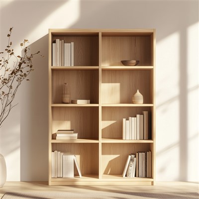 Kes buku kayu pepejal kecil dengan pintu